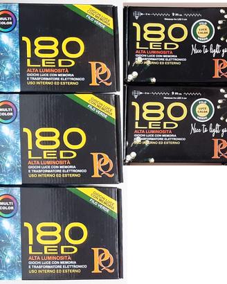 SERIE TUBI Luci LED Natale Bianco CALDO MULTICOLOR