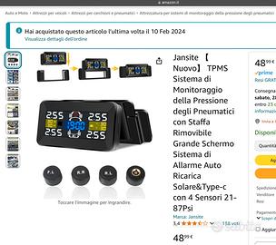 TPMS - H10 monitoraggio pressione pneumatici