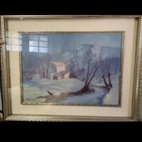 dipinto olio su tela firmato Carlo Locatelli 