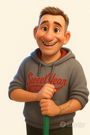 Addetto alle pulizie con esperienza decennale