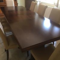 Tavolo allungabile in noce