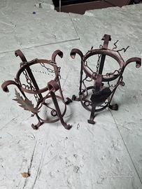 Portabottiglie in ferro battuto