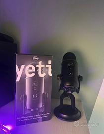 Microfono Blue Yeti USB Nero + Scatola Originale –