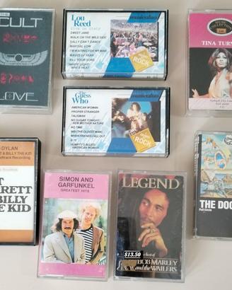 Cassette musicali lotto x8 rock pop vario