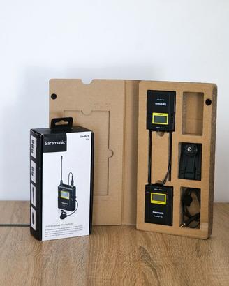 Microfono lavalier Saramonic UwMic9, 1RX + 2TX
