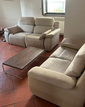 set di divani 3+2 psoti + tavolino basso