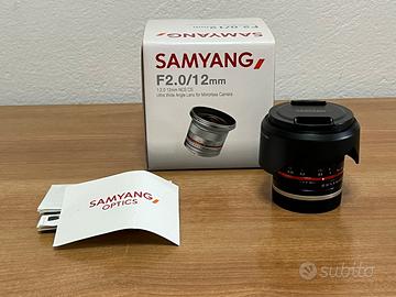 Samyang 12mm f2.0 Sony E-Mount obiettiv mirrorless