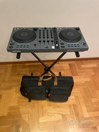 Pioneer DJ DDJ-FLX6-GT con custodia e piedistallo
