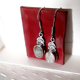 Orecchini Arg.925 Quarzo Rutilato.Anni'80