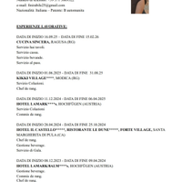 Barista, cassiera, chef de rang commis