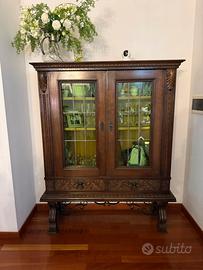 Vetrina in legno massello