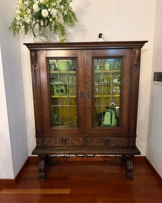 Vetrina in legno massello
