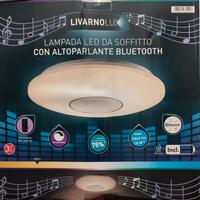 lampada led da soffittoParete  con cassa bluetooth