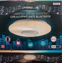 lampada led da soffittoParete  con cassa bluetooth