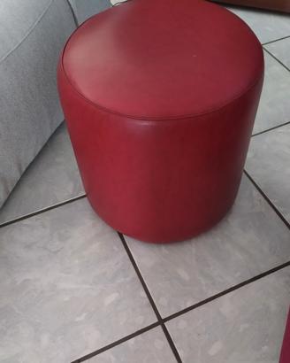 pouf in pelle