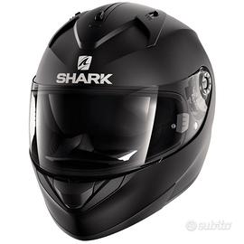 CASCO SHARK INTEGRALE RIDILL BLANK - Nero Opaco