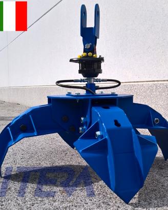 POLIPO IPR800 con Rotatore idraulico pinza Legna-P