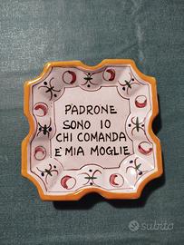 Spiritoso Posacenere in ceramica