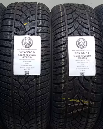 4 GOMME 205 55 16 DUNLOP A77548