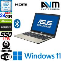 Notebook ASUS X541U Win 11 Core i7-7500 RAM 24GB