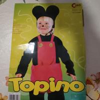 Vestito carnevale topino 3-4 anni