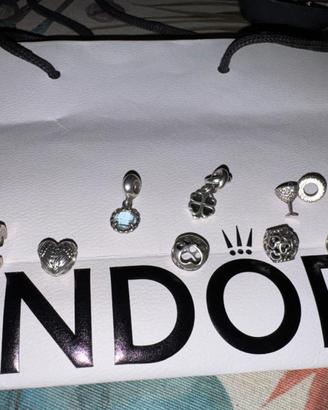 7 charm e 1 clip Pandora