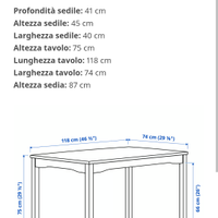 Tavolo Ikea, sedie non incluse