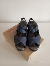 Fratelli Tomasi sandali anatomici n. 41 pelle blu