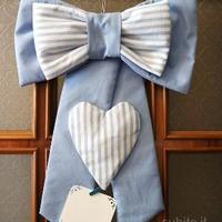 Fiocco nascita azzurro bimbo