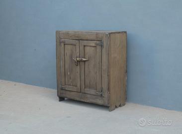 Credenza mobile due ante rustico in rovere, '800