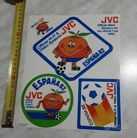 ADESIVO JVC SET COMPLETO OFFICIAL ESPANA 82 VINTAG