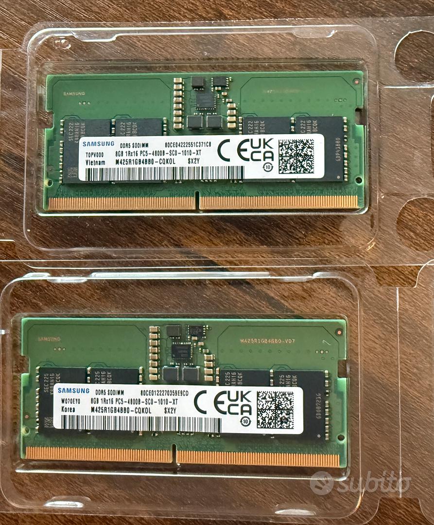 RAM Samsung DDR5 16GB 4800MHz SO-DIMM laptop – 2×8