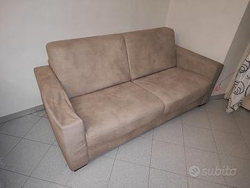 Divano letto 3 posti beige