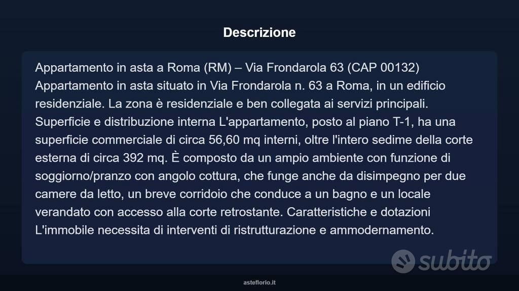Appartamento – Roma, Fosso San Giuliano, Lunghezza - Vista 4