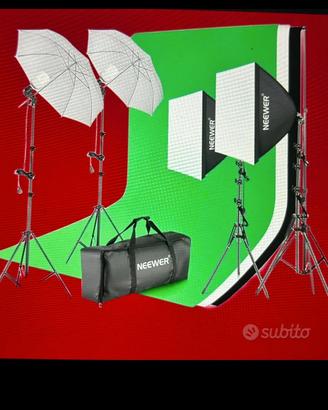 Set  luci studio fotografico professionale complet