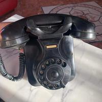 Telefono antico a parete di bachelite da collezion