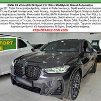 BMW X4 20d M-Sport Tetto Navi CAM LED Clima3Zone M