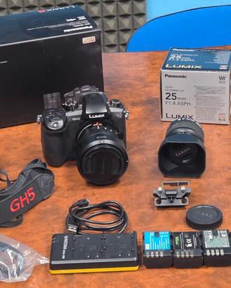 Panasonic lumix gh5 - 2037 scatti + set obiettivi 