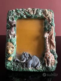Cornice foto in rilievo con animali giungla