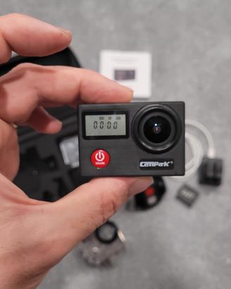 action cam 4k con 4 batterie + accessori