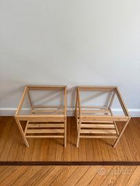 Comodini/tavolini IKEA in bambù naturale