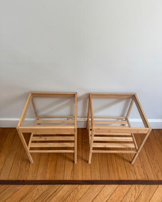 Comodini/tavolini IKEA in bambù naturale