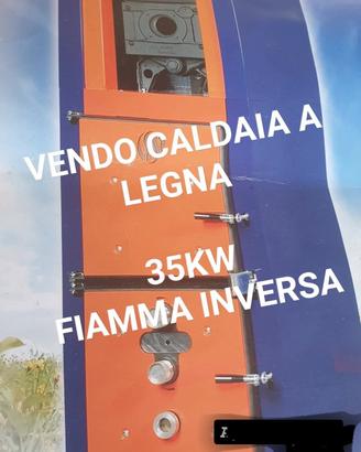 caldaia a legna fiamma inversa 35 kw unirossi