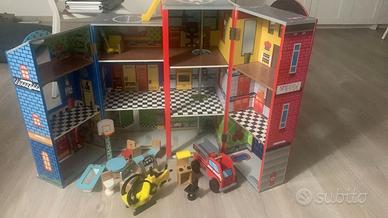 KIDCRAFT stazione polizia e caserma pompieri
