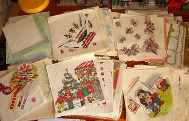 TOVAGLIOLI DI CARTA 1950-60-SERVIETTE-Papierhandtü