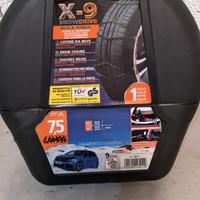 CATENE DA NEVE PER AUTO LAMPA – X9 9 mm MISURA 7,5