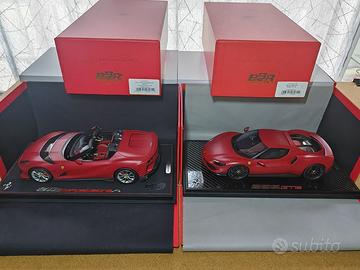 FERRARI 296 GTB + 812 COMPETIZIONE 1:18 BBR MODELS