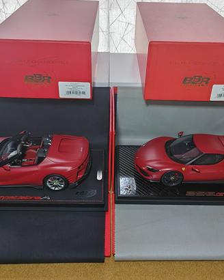 FERRARI 296 GTB + 812 COMPETIZIONE 1:18 BBR MODELS