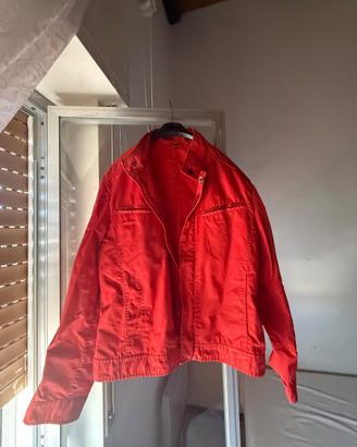 vintage FAY rosso in nylon taglia 50. ( L ) bomber