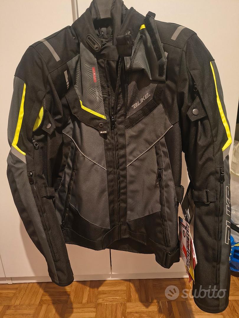 Giacca Moto OJ MUST 4 Stagioni Impermeabile - Doppio Strato Con Protezioni Safe Tech - Taglia M - Nero